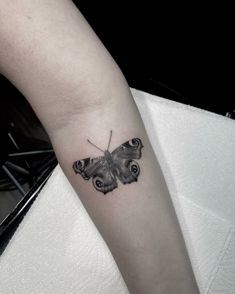 Butterflies Black And White Tattoo