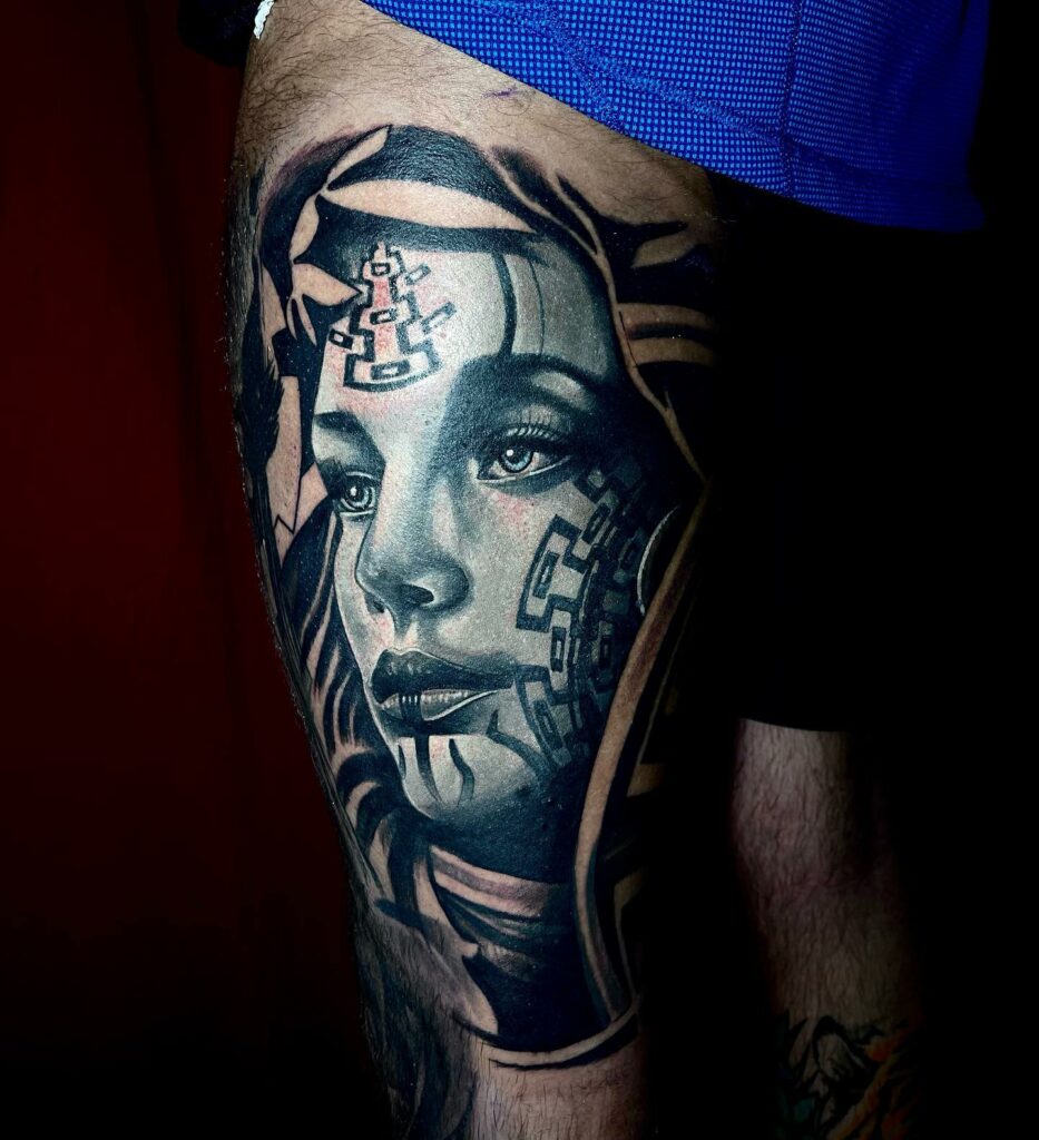 Women Warriors Tattoo Black And Grey